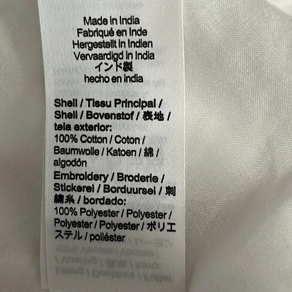 J. Crew Spring Garden Eyelet Blouse in White - Size 6 - Picture 8 of 11